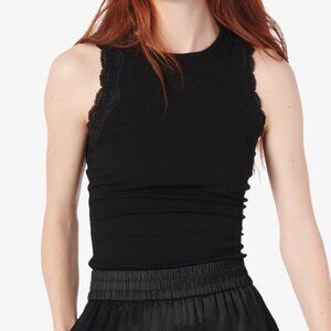NWT CAMI NYC - Rian Rib Knit Tank - Black XL